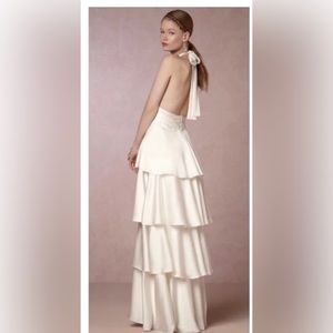 Anthropologie BHLDN Jill Stuart Billie Tiered Gown NWT 12 wedding prom